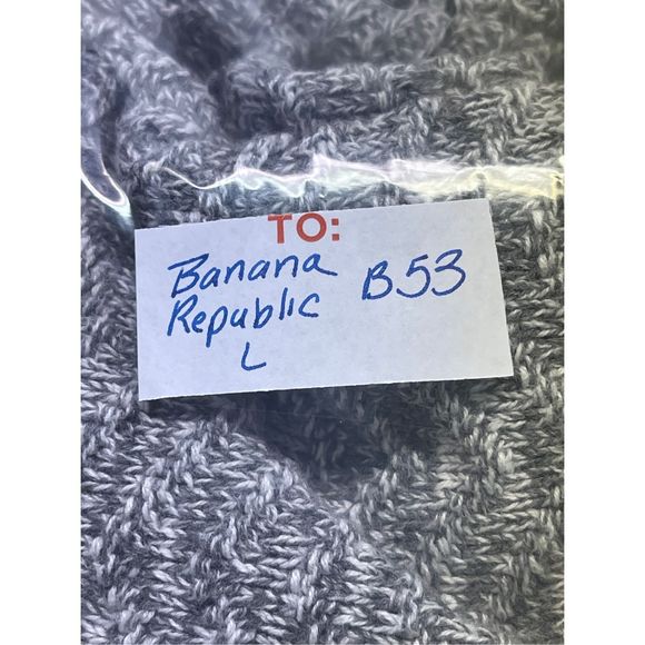 Banana Republic Cardigan Sweater Men Large Gray Button Down Mock‎ Neck Knit - Picture 12 of 13